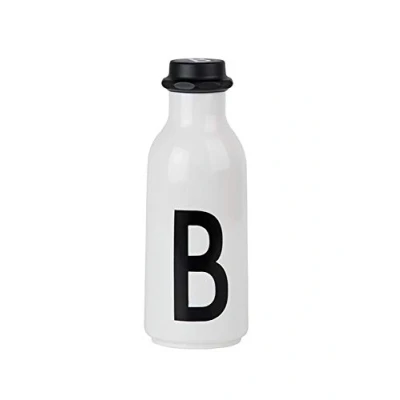 Abbildung von Design Letters Persönliche Trinkflasche Weiß (B) BPA Frei 500 ml Tritan Wasserflasche im Nordisches Auslaufsicher Spülmaschinengeeignet erhältlich von A Z