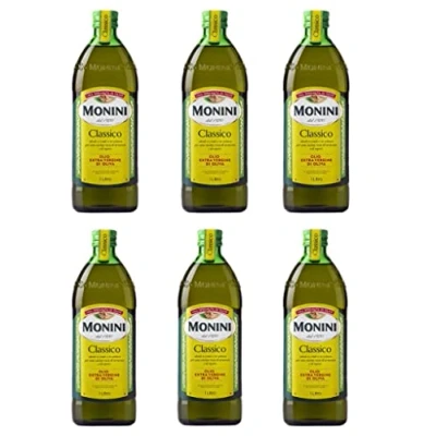 Abbildung von 6x Monini Extra Natives Olivenöl 1L nativ olio extravergine di oliva Classico