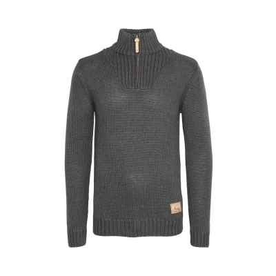 Abbildung von Solid Sdpetro Strickpullover, Herren, Größe: Small, Dark gray