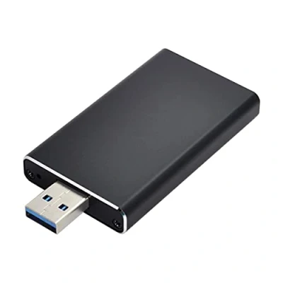 Abbildung von Cablecc Mini PCI E mSATA auf USB 3.0 Externe SSD PCBA Konverter/Adapterkarte mit Gehäuse