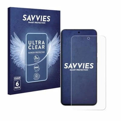 Abbildung von Savvies 6 Stück Schutzfolie für Samsung Galaxy S24 FE Displayschutz Folie Ultra Transparent