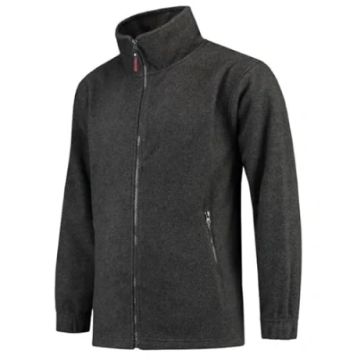 Abbildung von Tricorp 301002 Casual Fleece Jacke, 100% Polyester, 320g/m², Anthrazit Melange, Größe 4XL