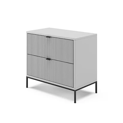 Abbildung von Vicco Nachtschrank Eliza, Grau, 66 x 60 cm