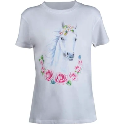Abbildung von HKM T Shirt Geometrical Horse Weiß XXS