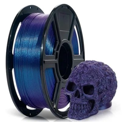 Abbildung von FLASHFORGE HS PETG Chameleon Nebula Purple 3D Druckerfilament, Farbwechselndes Material, Ändert die Farbe mit Licht und Winkeln, Liefert Atemberaubende Bilder, High Flow PETG, Stark Langlebig