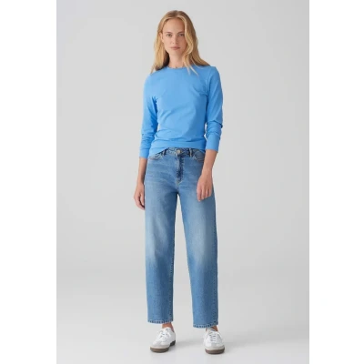 Abbildung von Opus Smilla ROS Langarmshirt, Damen, Größe: 40, Blue salt