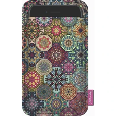 Abbildung von Bertoni Handytasche aus Filz kompatibel mit iPhone 14/14 Pro/13/13 Pro/12 Pro/12/11/X/XR/XS, Galaxy S23/S22/S21/S20/S10/S9/S8/A40, P30, P20 Bunt Boho Design Handyhülle Smartphone Tasche (Valencia)