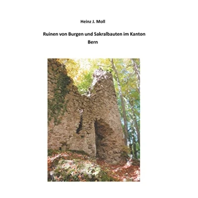 Abbildung von Ruinen von Burgen und Sakralbauten im Kanton Bern