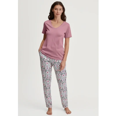 Abbildung von Calida MIT Seitentaschen Nachtwäsche Hose, Damen, Größe: 40/42, Lilas