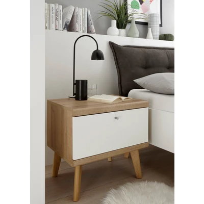 Abbildung von andas Nachtschrank &quot;MERLE&quot;, in skandinavischem Design, aus FSC zertifiziertem Holzwerkstoff