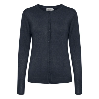 Abbildung von Oxmo Strickjacke, Damen, Größe: Large, Total eclipse melange