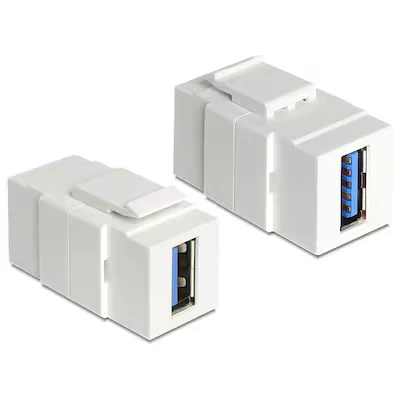 Abbildung von Delock Keystone PC Modul [USB 3.0 A Buchse &gt; USB Buchse]