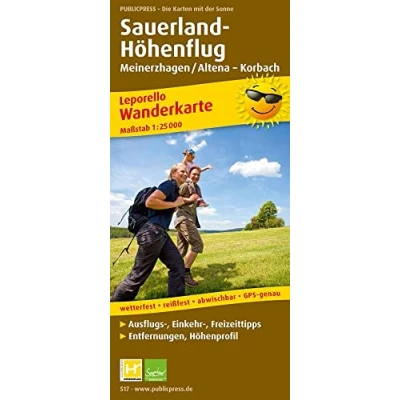 Abbildung von Sauerland Höhenflug, Meinerzhagen / Altena Korbach: Leporello Wanderkarte mit Ausflugszielen, Einkehr &amp; Freizeittipps, wetterfest, reissfest, ... 1:25000 (Leporello Wanderkarte: LEP WK)