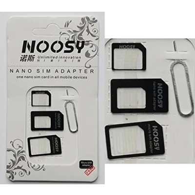 Abbildung von 4IN1 Nano Micro Sim Adapter Simkarten Set für Iphone 4 5 6 Samsung HTC Universal