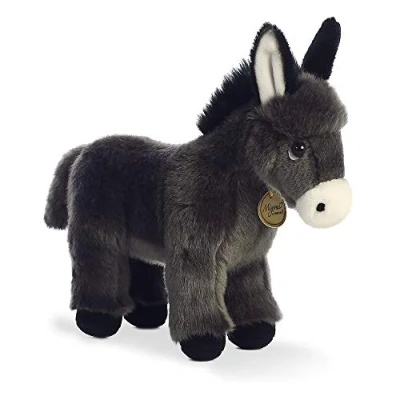 Abbildung von Aurora, 26285, MiYoni Eselfohlen, 28cm, Plüschtier, dunkelgrau