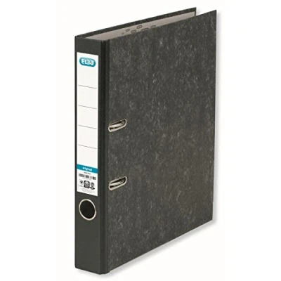 Abbildung von Elba Ordner A4, Smart Original Wolkenmarmor, 5 cm schmal, schwarz, 10 Stück