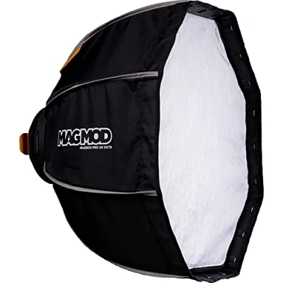 Abbildung von MagMod MagBox PRO Octa Softbox mit integriertem Gelschlitz und Aufbewahrungstasche für Stoffdiffusor, kompatibel Speedlight Blitzen Stroboskop, 61 cm