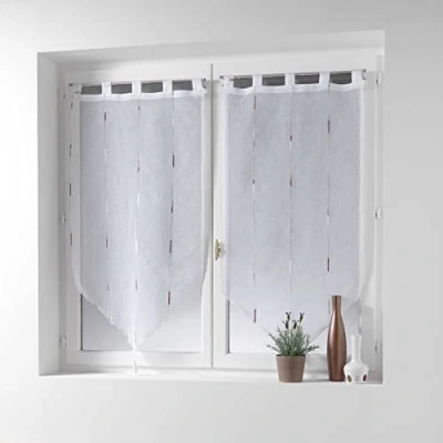 Abbildung von Douceur d&#039;Intérieur Chenille Vorhänge, Polyester, Natur, 2 x 70 240 cm, Stück