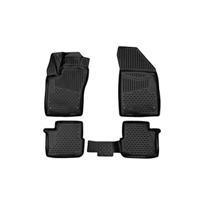 Abbildung von Element 3D Passgenaue Premium Antirutsch Gummimatten Fußmatten FIAT Tipo 2015 &gt;, Schwarz
