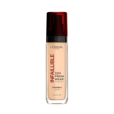 Abbildung von L&#039;Oréal Paris Make up, Wasserfest und langanhaltend, Flüssige Foundation mit LSF 25, Infaillible 32H Fresh Wear 100 Warm, 30 ml