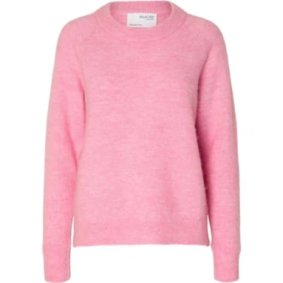 Abbildung von Selected Femme LULU LS Oneckb NOOS Strickpullover, Damen, Größe: XS, Moonlite mauve