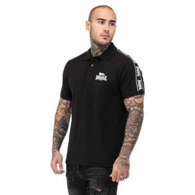 Abbildung von Lonsdale Normale Passform Poloshirt, Herren, Größe: Small, Black white