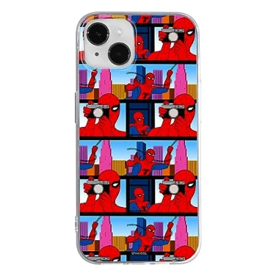 Abbildung von ERT GROUP Handyhülle für iPhone 14 Original und offiziell Lizenziertes Marvel Muster Spider Man 038 optimal an die Form des Handy angepasst, hülle aus TPU