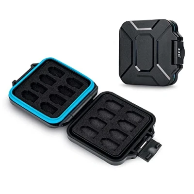 Abbildung von JJC Speicherkarten Hülle Schlanker Halter für 16 Micro SD SDXC SDHC TF Karten, Wasserbeständiger Stoßfest Tragbare MSD Card Aufbewahrungsbox Organizer