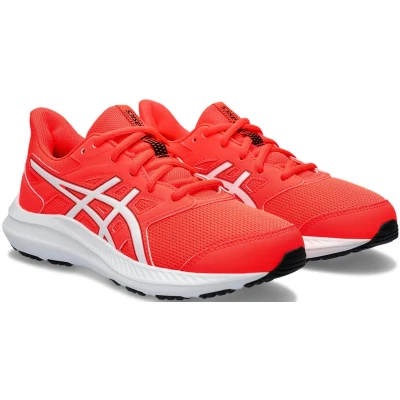 Abbildung von Asics JOLT 4 Unisex Laufschuh Neutral für Kinder, Größe: 32.5, Sunrise red/white Schuhe
