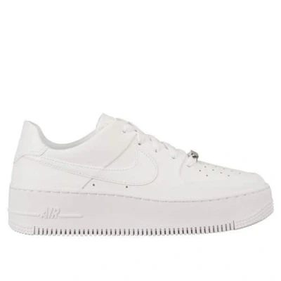 Abbildung von Nike Sportswear AIR Force 1 SAGE Sneaker low, Damen, Größe: 40.5, White Leder und lederimitat