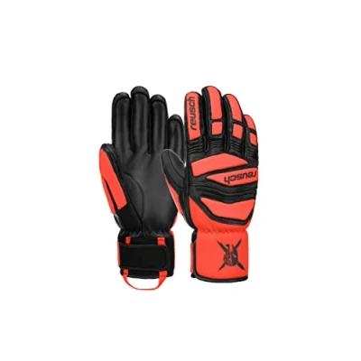 Abbildung von Reusch Worldcup Warrior DH Fingerhandschuh, Größe: 10.5, Black fluo red