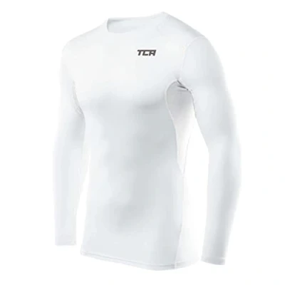 Abbildung von TCA Herren HyperFusion Kompressionsshirt Atmungsaktiv Langarm Funktionsshirts Schnell Trocknend Sportshirt Laufshirt Dunkelblau, XL