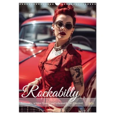 Abbildung von Rockabilly (Wandkalender 2025 DIN A3 hoch), CALVENDO Monatskalender