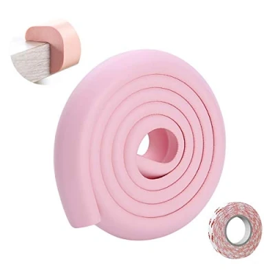Abbildung von SONARIN Baby Safety Kantenschutz,2M / 6,6ft Eckenschutz Möbel Tischkantenschutz L Förmige mit starkem Klebeband, Kinderschutz Stoßschutz für Scharfe Ecken &amp; Tischschutz(Rosa)