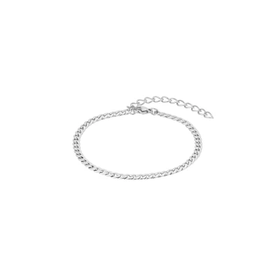 Abbildung von Heideman Armband Sascha Herren Aus hochwertigem Edelstahl silber farbend poliert schmale stilvolle Glieder Armkette für Männer schlicht zeitlos verstellbar