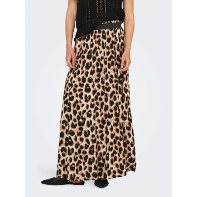 Abbildung von Only Damen Onlvenedig AOP Life Long Skirt WVN Noos Midi Rock Perfekt Für Den Alltag, Cloud Dancer, XS