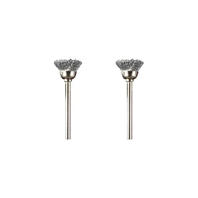 Abbildung von Dremel 442 Drahtbürste Zubehörsatz für Multifunktionswerkzeug mit zwei Drahtbürsten Ø13 mm zum Beseitigen von Graten, Glätten Verbindungsstellen, Reinigen elektrischen Komponenten