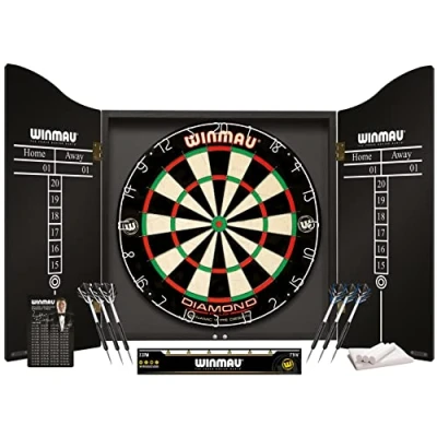 Abbildung von Winmau Dartscheibe Pro Dartset Dartkabinett Diamond