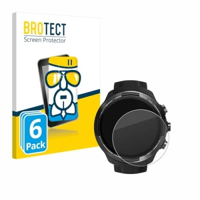 Abbildung von BROTECT Schutzglas für Suunto 9 (6 Stück) Schutzfolie Panzer Folie Glas [Extrem Kratzfest 9H, Anti Fingerprint, Ultra Transparent]