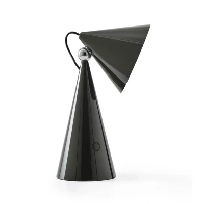 Abbildung von Tom Dixon LED Akku Tischlampe Pose, anthrazit, Höhe 25 cm