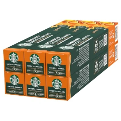 Abbildung von STARBUCKS by Nespresso, Helle Röstung, Karamell Aromatischen Kaffeekapseln 6 x 10 (60 Kapseln)