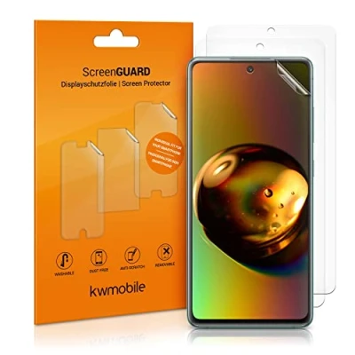 Abbildung von kwmobile 3X Displayschutzfolie kompatibel mit Samsung Galaxy S20 FE Folie klare Schutzfolien Set in transparent