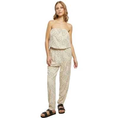 Abbildung von Urban Classics Bandeau Jumpsuit, Damen, Größe: Small, Softseagrassflower