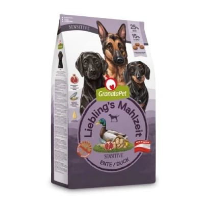 Abbildung von GranataPet Liebling&#039;s Mahlzeit Ente Sensitive, 1,8 kg, Trockenfutter für Hunde, Hundefutter ohne Getreide &amp; Zuckerzusätze, Alleinfuttermittel