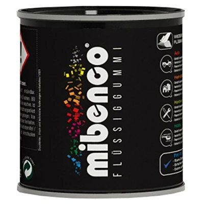 Abbildung von mibenco 72810000 Flüssiggummi Pur, 175 g, Klar Glänzend Schutz und Isolation zum Tauchen Pinseln