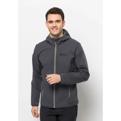 Abbildung von Jack Wolfskin Bornberg Hoody M Softshelljacke, Herren, Größe: Small, Ebony