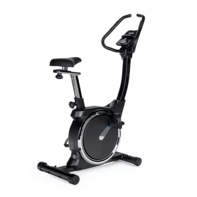 Abbildung von TREXO Hex Stationärer Heimtrainer mit Funktionscomputer und elektromagnetischem Widerstandssystem im Bereich 1 16 Schwungrad 3 kg Schwarz EB300