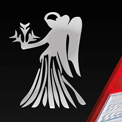 Abbildung von Hellweg Druckerei Sternzeichen Jungfrau Tier Motorrad KFZ Roller Auto Aufkleber Sticker Heckscheibenaufkleber