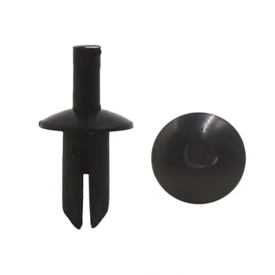 Abbildung von sourcing map 50 Stück 5 mm Durchmesser Loch Kunststoffnieten Spritzschutz Befestigungsclips Schwarz