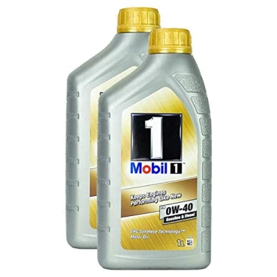 Abbildung von 2x Motoröl Mobil 1 Fs 0w 40 1l Shc Synthese Technologie Diesel Benzin Hochleistung Langlebig Motoroil Oil One Protection Formula Kaltstart Motorenöl Motorschutz Lange Lebensdauer